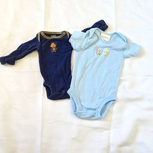 Carter's 2 Piece Onesie Preemie Bundle